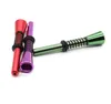 New long mouthed spring pipe, multicolor aluminum alloy, mini metal pipe, straight rod, small pipe.