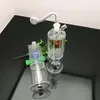 Pipes à fumée Hookah Bong Glass Rig Oil Water Bongs Pipe à eau en verre filtrée à double couche