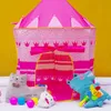 Pop Up Pop Up Tente Kids Boy Prince Castle Playhouse Intérieur extérieur Tente pliante en plein air Cubby Play House Novelty articles 30pcs OOA5481