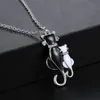 Collier chat en diamant pour femmes, nouveaux bijoux d'amour, pendentifs, à la mode, cadeau