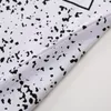 T-shirt da uomo Spots Tees Lettere stampate Casual Summer Maschile con scollo a V Top a maniche corte