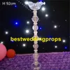 Candelabros de cristal acrílico de metal com pingentes de cristal suporte de vela de casamento peça central do partido decoração best0311