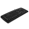 Clavier mince filaire USB classique noir, utilisation à la maison ou au bureau, pour ordinateur de jeu, de bureau, pour PC de bureau, ordinateur portable, PS2, câble 8860939