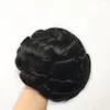 Hand tied Thin Skin Toupee Pure Indian Remy Human Hair medium density various colors available