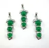 Fine Malay Jade grüne Bohne Anhänger Green grüne Bohne Anhänger Lady Halskette