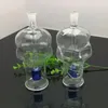 Transparent skalle benglas vatten flaska grossistglas bongs olje brännare glas vatten rör olje riggar röker gratis