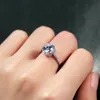 Vecalon Real 925 Sterling Zilver Infinity Ring 5A Zirkoon CZ Diamon Engagement Wedding Band Ringen voor Dames Bruidsmeisje Gift
