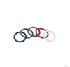 남성을위한 무지개 고무 남근 반지 다채로운 수탉 반지 실리콘 남근 지연 반지 성 제품 5pcs / 팩은 DHL에 의하여 해방한다