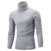 NIBESSER Uomo Autunno Inverno Caldo maglione a collo alto Uomo Basic Slim maglioni lavorati a maglia 2018 Casual Slim Fit Pullover Top maschili