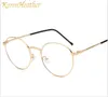 Anti blue light glasses, Korean version, retro circular metal eye frames, exquisite plain glasses, men's and women's glasses.