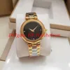 Nieuw All Steel Rose Gold Ladies Watch Idyia Fashion Quartz Beweging Twee handen Dames Horloge 36mm Montres de Luxe Giet Femmes