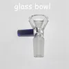 4mm Thick Clear Glass Bowl Hookahs with 14mm 18mm male joint for bong oil rig