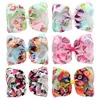 Unicorn Hairpins Lollipop Lody Drukuj 8 "Grosgrain Wstążka Bow z Hair Clip Girls Butterfly Donut Akcesoria 12 sztuk HD836