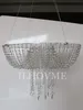 Diameter 40 cm 45 cm 60 cm Luxuryhangende cakekrek Bruidstaart Stand transparante kristallen kralen Acryl Hoofdtafel Decoratie246L2630698