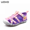 UOVO 2018 Neue Kinder Sandalen Für Jungen Und Mädchen Sommer Kind Strand Schuhe Mode Klett Kinder Schuhe Größe 26 #-33 #