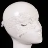 Sexig Lace Queen Mask Party Mask för Ladies Fashion Queen Half Face Masquerade Mask Black White För Party Nightclub