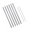 30oz and 20oz Wholesale Stainless Steel Straw reusable straight bend drinking tool silicone more different size