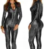 Sexy Women's Jumpsuit Lingerie Teddy PVC Faux Leather Bodysuit Clubwear M-2XL #T78