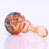 3.7 "Färgglad vattenrör kalebass av glasrör handgjorda tobaksrör för torr rökning mini bubblare