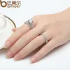 Mode Silver Färg Bridal Set Ring För Kvinnor Med Paved Micro Zircon Crystal Bröllop Smycken Yir031