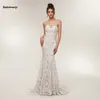 Saoedi -Arabai Lace Mermaid Formele feestjurken Sweetheart Sexy Long Prom Jurns Side Prachtige pailletten Vestido de novia 2023