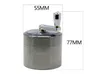 Metal Tobacco Smoking Herb Grinders With Hand Sharpening 4 Layers Alloy Grinders Smoke Detector Diameter 55 MM HH7-1331