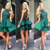 korte smaragdgroene prom jurken