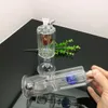Glazen rookpijpen Vervaardiging Handgeblazen waterpijp Bongs Dubbellaagse partitie gefilterde glazen waterpijp