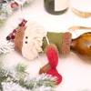 2018 Kerst Wijnfles GLB Set Cover Kerstversiering Hangende Ornamenten Hoed Kerstmis Diner Party Thuis Tafel Decoratie Benodigdheden