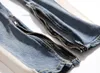 REPPUNK 2018 neue Knie Loch Seitlichem Reißverschluss Schlank Distressed Jeans Männer Zerrissene persönlichkeit streetwear hiphop männlichen streifen denim pants241Z