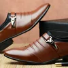 mens loafers klänning kontor affärskor läder spetsiga skor män formella läder slip-on mens skor stor storlek herden schoenen buty meskie