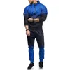 2018 European and American New Casual Men's set Tracksuit Outwear sporting track suit male Fitness Long sleeve Sweatshirts Pants