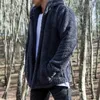 Puimentiua Men Men Hooded Teddy Casat With Pockets Winter Jacket Solid Men casual quente jacke masculino parkas manteau homme hiver