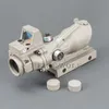 Trijicon ACOG 4X32 Tan Tactique Réel Fiber Optique Vert Collimateur Lumineux Tan Red Dot Sight Chasse Lunette De Visée