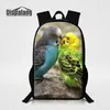 Stampa 3D Animal Parrot School Bag Zaini per adolescenti Ragazzi Bambini Zaini giornalieri Borse da viaggio per uomo Rugtas Mochilas Escolar Pack