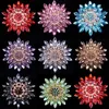 8 couleurs cristal marguerite épinglette broche broches femmes hommes broche designer broche émail broche mariage centres de table décoration de fête