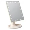 360 градусов вращение зеркало для макияжа регулируемый 16/22 светодиодов LED сенсорный экран портативный световой регулируемый косметические зеркала J1430