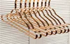 Metalen hangers volwassen pak verdikking plank kleding drogen rekken anti slippende curve ontwerp jas hanger naadloze rose gouden rek