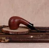 Mahogany Mini pipe, portable man silk bucket, dry tobacco bag, wooden hand grinding cigarette fittings.