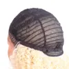 14 tums spetsfront peruk afro kinky lockig peruk sida del naturligt ombre syntetiskt hår för afrikanska kvinnor trendigt mode