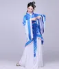 Kinesisk gammal kostymkläder Fairy Dance Blue and White Hanfu Kvinna Le Chinois Ancien Costume de Vetements Disfraz de Chino