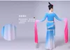 Costumi di danza antica cinese a maniche lunghe ballerina di fata indossano abbigliamento femminile classico in stile indiano da donna