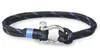 Bracelet en cuir pour hommes, bijoux de Sport, de Camping, tendance, cordon de Parachute, boucle en acier inoxydable