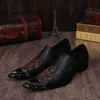 NUOVO 2018 Moda Uomo Scarpe eleganti personalità moda uomo scarpe col tacco alto a punta stilista parrucchiere scarpe da uomo in pelle, US6-US12