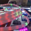 LED-Neonzeichen 3 3ft adressierbares RGB Farbveränderte Pixel Licht DC 5V wasserdichte flexible SMD WS2811 60 Einheiten Seilstreifenleuchten243a