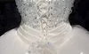 2021 Nouveau élégant Appliques de dentelle sans bretelles Crystal Rangs de mariages Sirène Handmade Diamond Party Robe Bridal Robe2880681