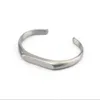 Retro Cast Titanium Steel Bangle Bransoletki Bransoletki w Europie i Ameryce Minimalistyczna Moderysta Moderistyczna Moda Otwarta Bransoletka Spersonalizowana