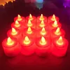 Bougies électroniques à LED luminescentes Les bougies colorées sans fumée proposent de proclamer des bougies de forme romantique de mariage d'anniversaire