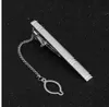 1 PCS Aleación de metal Metal Tie CLIP Moda Plata Simple Necktie Tie Pin Bar Bar Crespe Clip