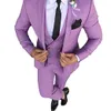 Personalizar padrinhos notch lapela noivo smoking roxo ternos masculinos casamento baile de formatura homem blazer jaqueta calças colete gravata a126311i